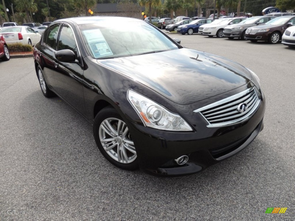 2012 G 37 Journey Sedan - Black Obsidian / Graphite photo #1