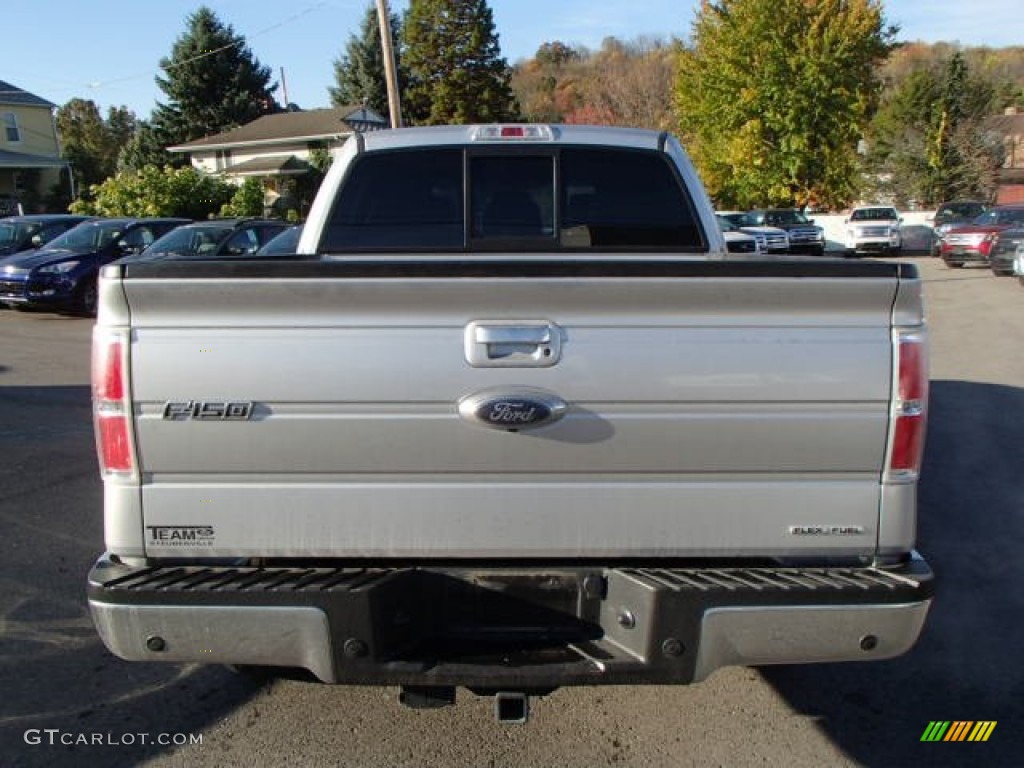 2011 F150 Lariat SuperCrew 4x4 - Ingot Silver Metallic / Black photo #5