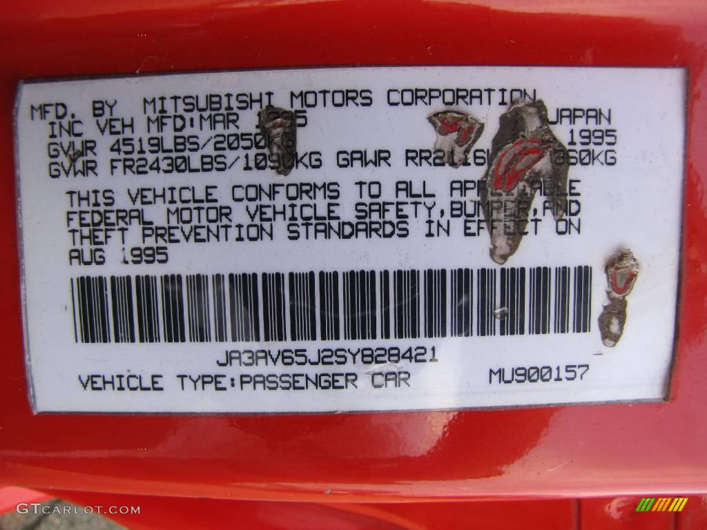 1995 3000GT Spyder SL - Caracas Red / Black photo #28