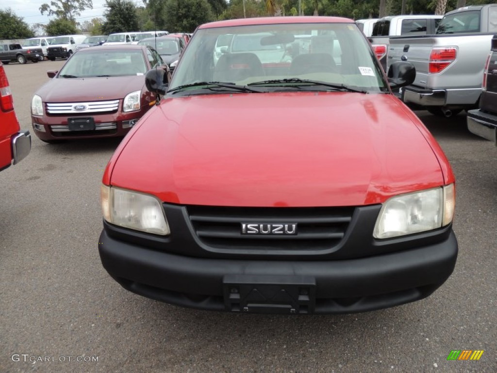 1996 Hombre S Regular Cab - Standard Red / Gray photo #14