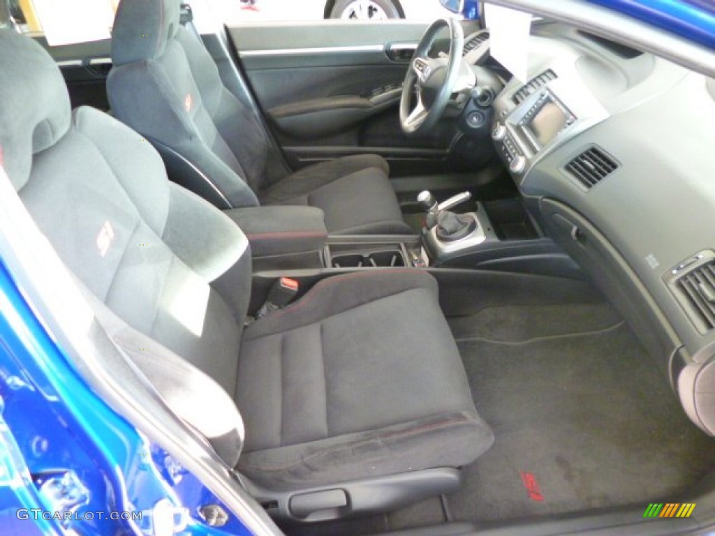 2008 Civic Si Sedan - Fiji Blue Pearl / Black photo #9