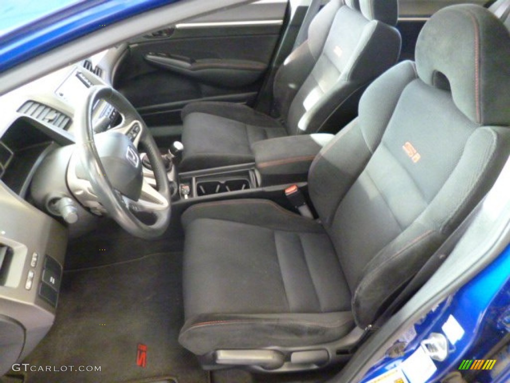 2008 Civic Si Sedan - Fiji Blue Pearl / Black photo #15