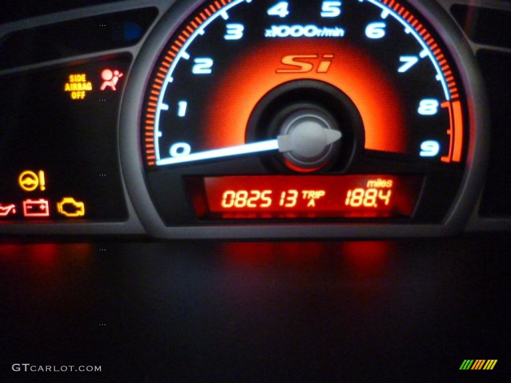 2008 Civic Si Sedan - Fiji Blue Pearl / Black photo #20