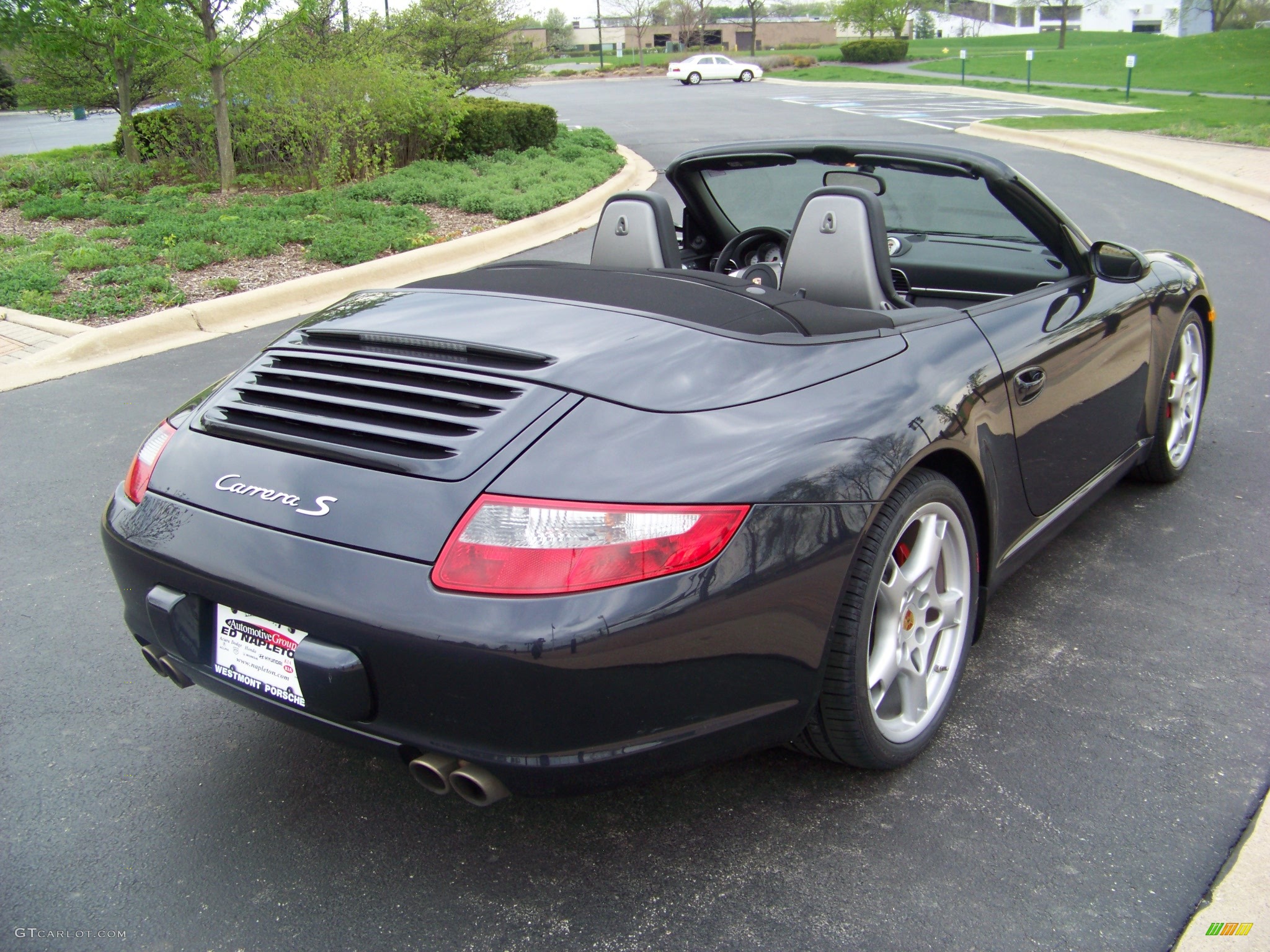 2007 911 Carrera S Cabriolet - Atlas Grey Metallic / Black photo #3