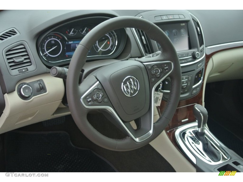 2014 Buick Regal FWD Light Neutral Steering Wheel Photo #87327013