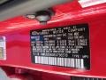 SAZ: Garnet Red 2014 Hyundai Tucson Limited AWD Color Code