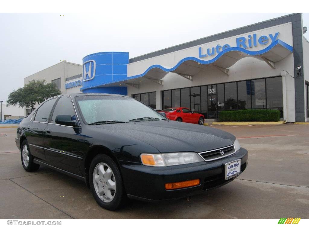 1997 Accord EX V6 Sedan - Mystic Blue Pearl / Ivory photo #1