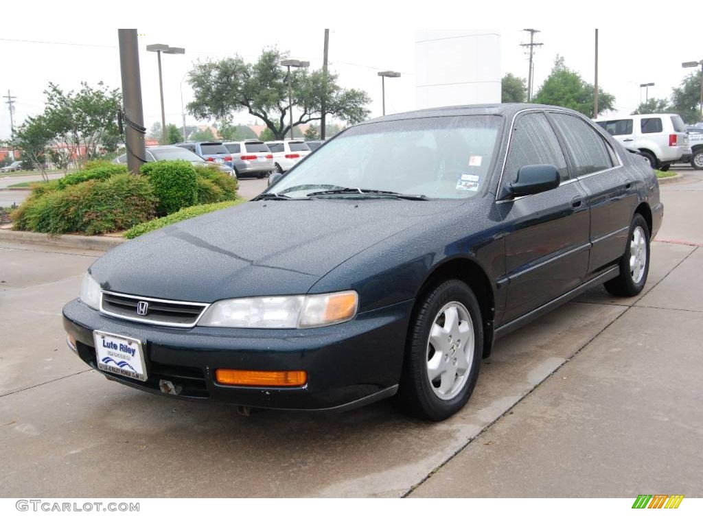 1997 Accord EX V6 Sedan - Mystic Blue Pearl / Ivory photo #3