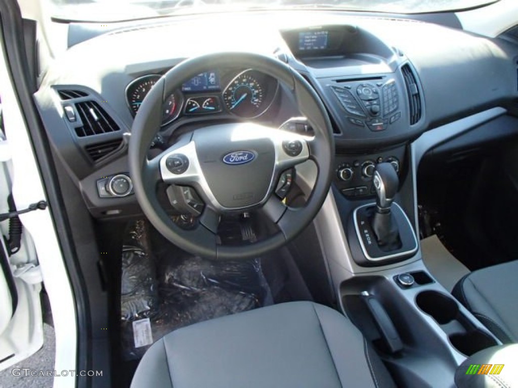 2014 Escape SE 1.6L EcoBoost 4WD - Oxford White / Charcoal Black photo #14