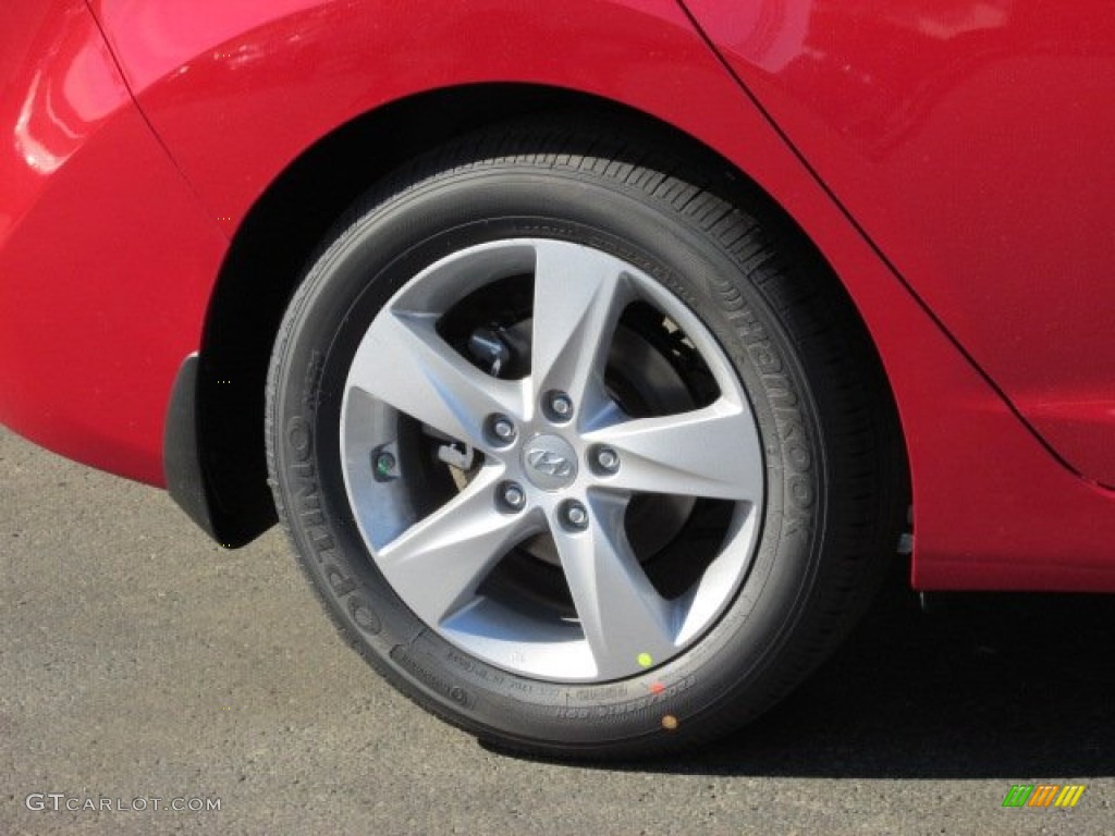 2013 Elantra GLS - Red / Beige photo #3