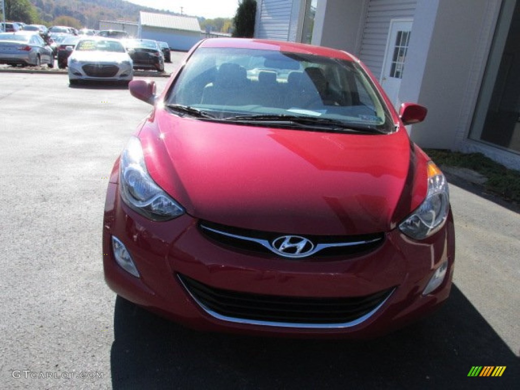 2013 Elantra GLS - Red / Beige photo #4