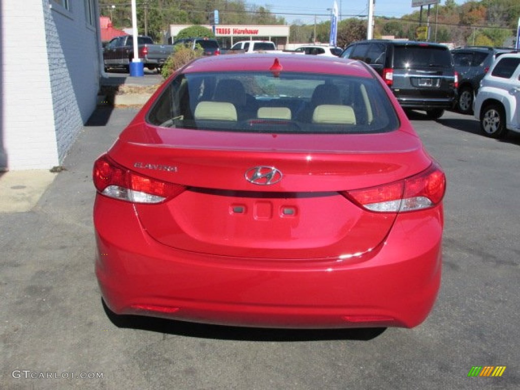 2013 Elantra GLS - Red / Beige photo #6