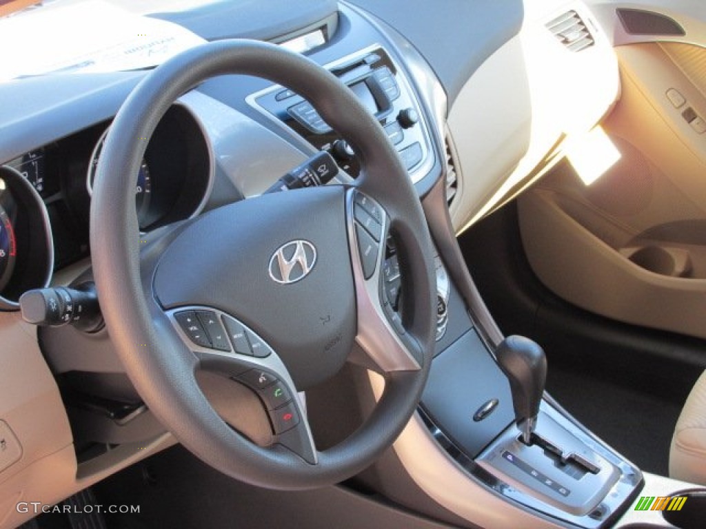 2013 Elantra GLS - Red / Beige photo #8