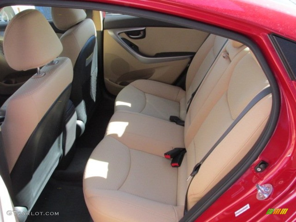 2013 Elantra GLS - Red / Beige photo #14