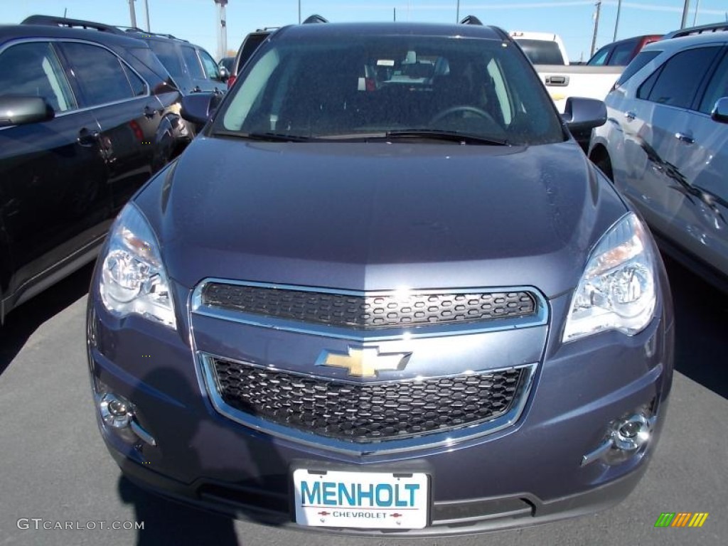 2014 Equinox LTZ AWD - Atlantis Blue Metallic / Jet Black photo #5