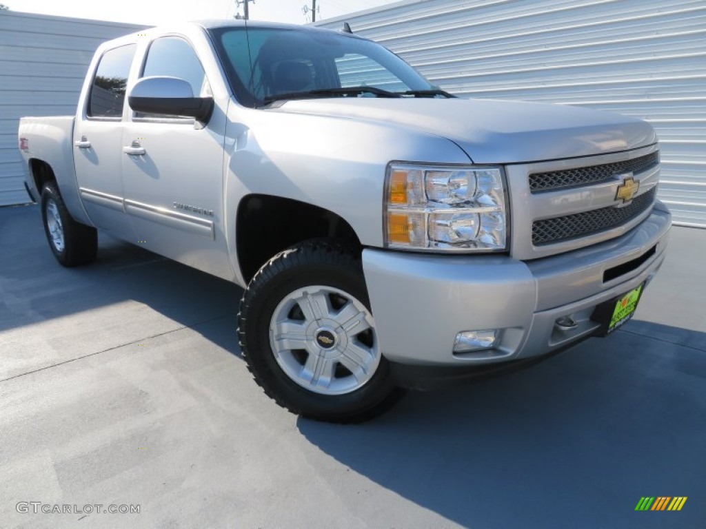 2011 Silverado 1500 LTZ Crew Cab 4x4 - Sheer Silver Metallic / Ebony photo #2