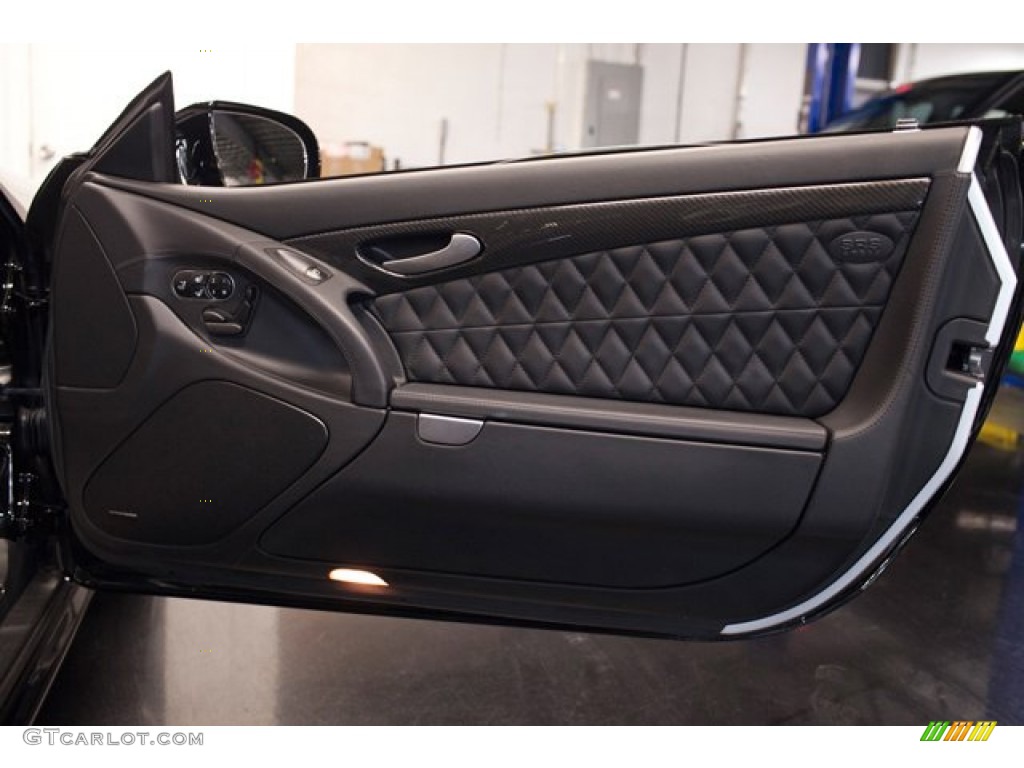 2009 Mercedes-Benz SL 65 AMG Roadster Black Door Panel Photo #87329694