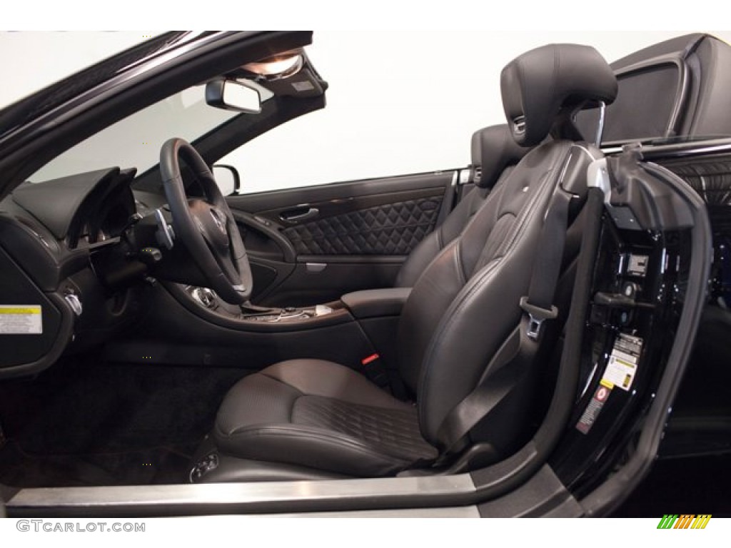 Black Interior 2009 Mercedes-Benz SL 65 AMG Roadster Photo #87329791