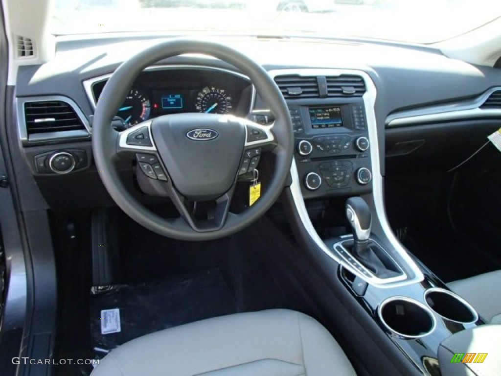 2014 Fusion S - Sterling Gray / Earth Gray photo #14