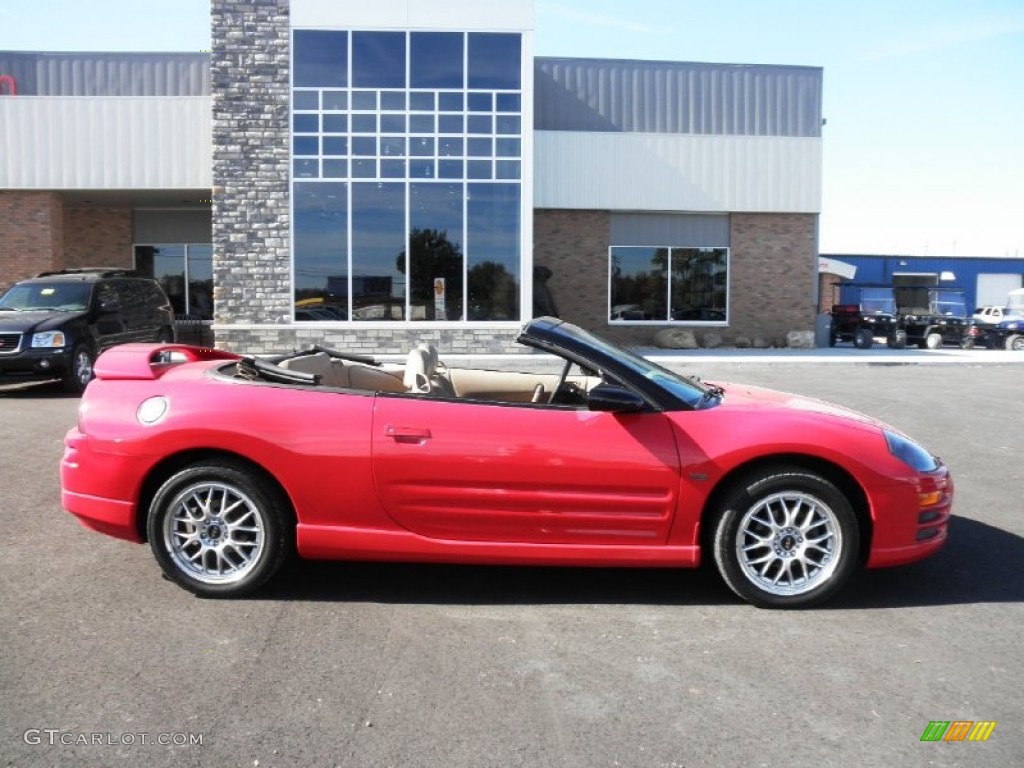 2001 Eclipse Spyder GT - Saronno Red / Tan photo #1