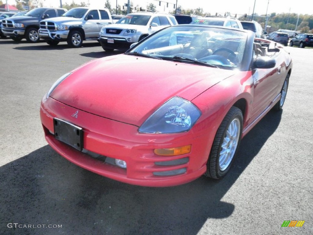 2001 Eclipse Spyder GT - Saronno Red / Tan photo #3