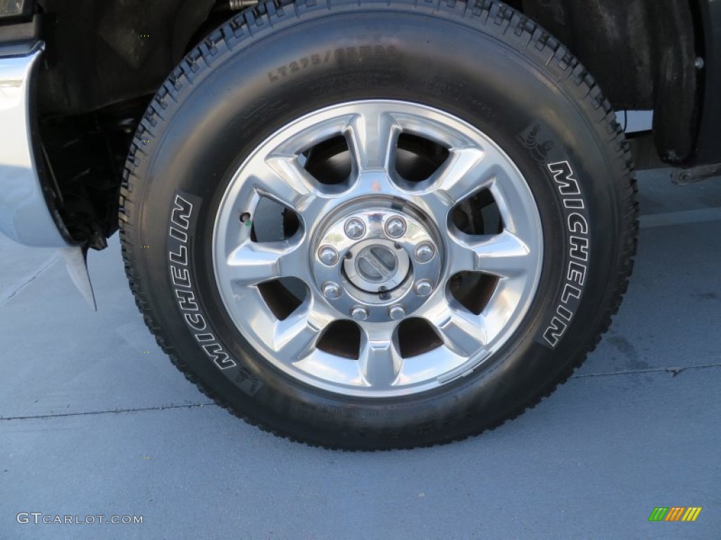 2011 F250 Super Duty Lariat Crew Cab 4x4 - Tuxedo Black Metallic / Black Two Tone Leather photo #14