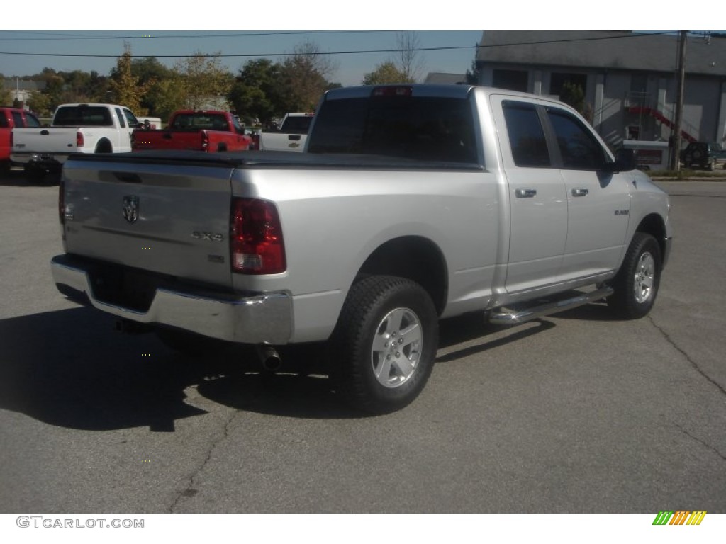 2010 Ram 1500 SLT Quad Cab 4x4 - Bright Silver Metallic / Dark Slate/Medium Graystone photo #28