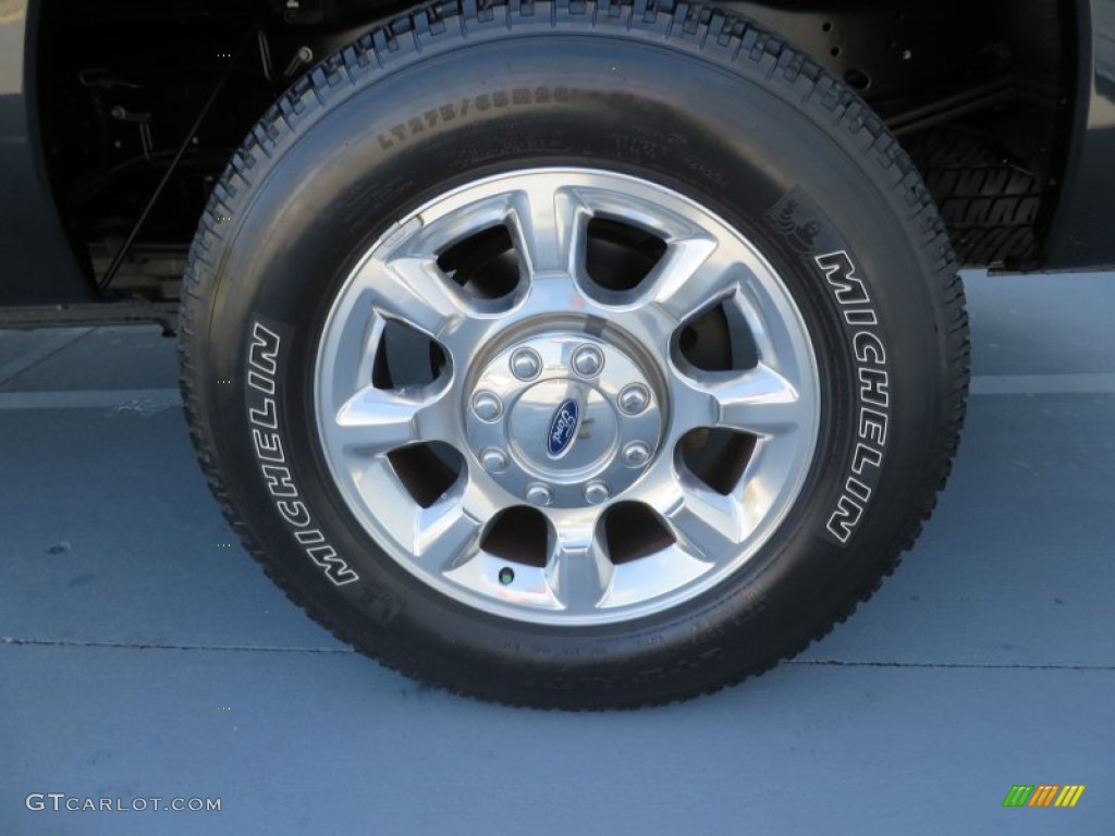 2011 F250 Super Duty Lariat Crew Cab 4x4 - Tuxedo Black Metallic / Black Two Tone Leather photo #15