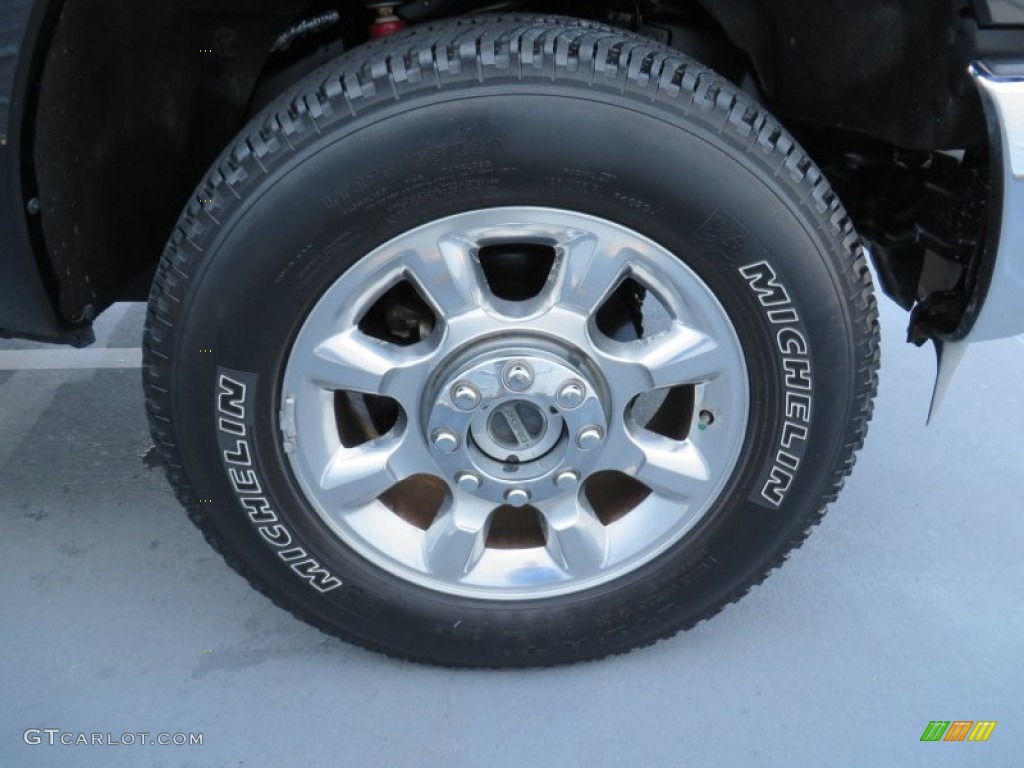 2011 F250 Super Duty Lariat Crew Cab 4x4 - Tuxedo Black Metallic / Black Two Tone Leather photo #17