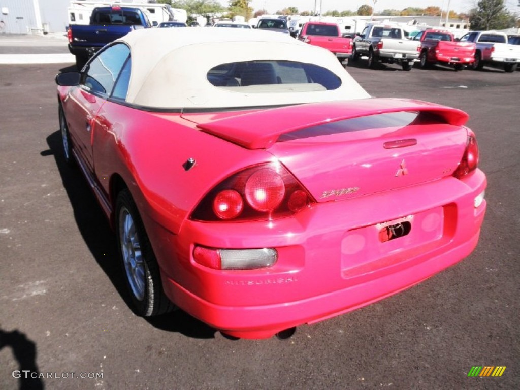 2001 Eclipse Spyder GT - Saronno Red / Tan photo #19