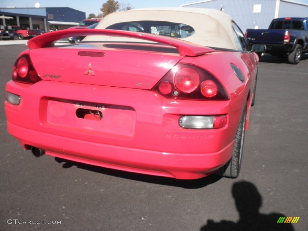 2001 Eclipse Spyder GT - Saronno Red / Tan photo #20