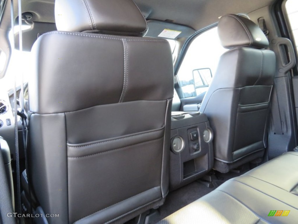 2011 F250 Super Duty Lariat Crew Cab 4x4 - Tuxedo Black Metallic / Black Two Tone Leather photo #34