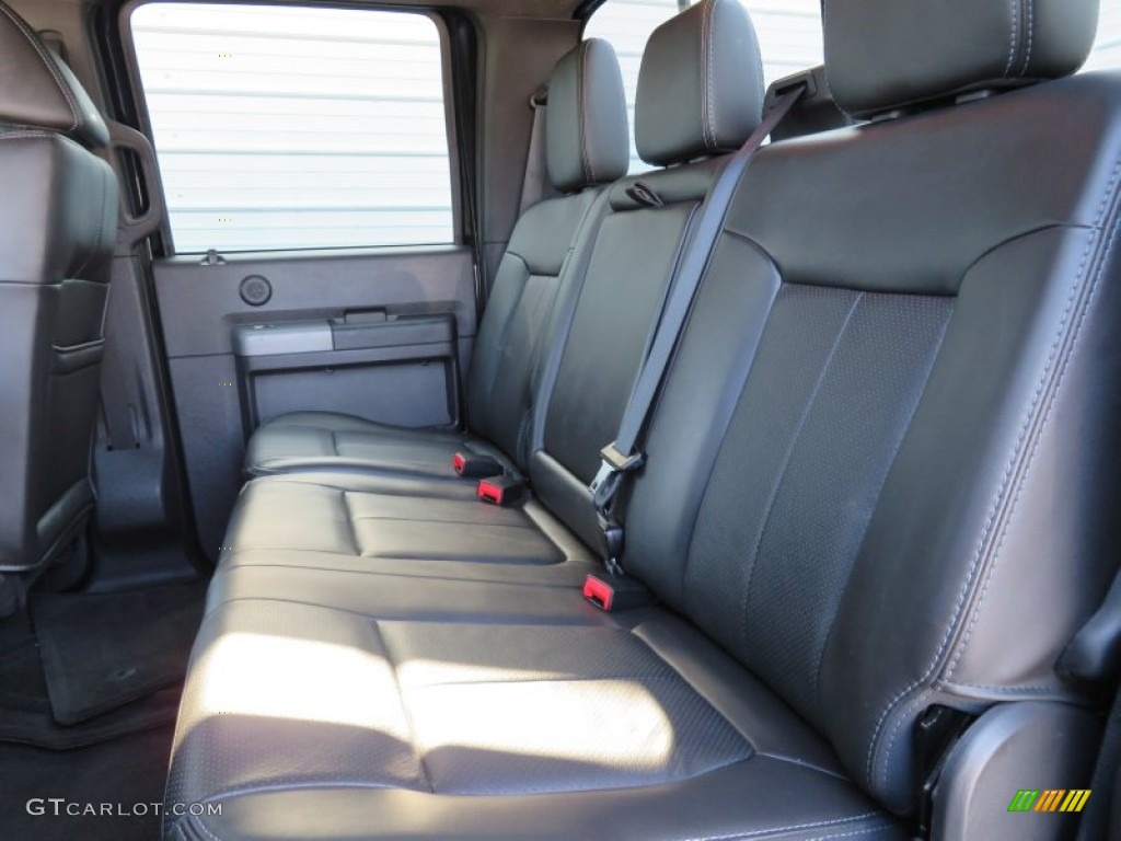 2011 F250 Super Duty Lariat Crew Cab 4x4 - Tuxedo Black Metallic / Black Two Tone Leather photo #35