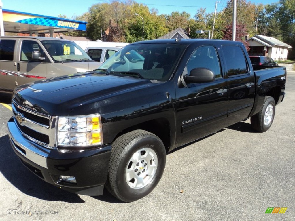 2011 Silverado 1500 LT Crew Cab 4x4 - Black / Ebony photo #1