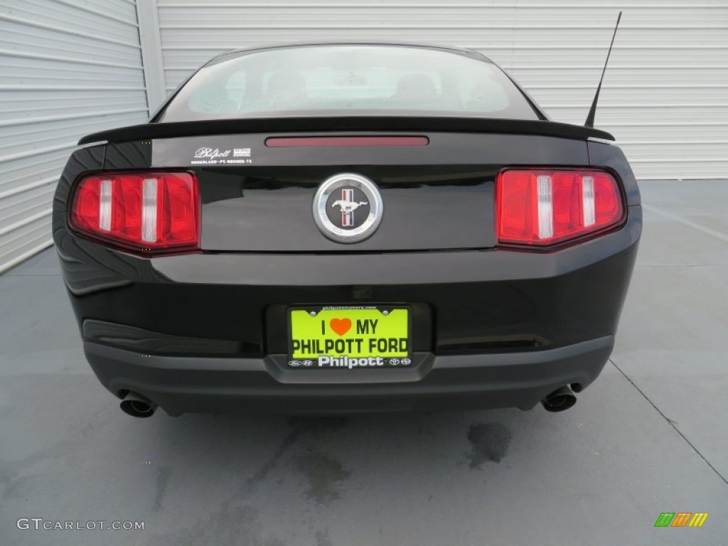 2011 Mustang V6 Premium Coupe - Ebony Black / Charcoal Black photo #6