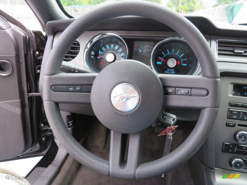2011 Mustang V6 Premium Coupe - Ebony Black / Charcoal Black photo #35