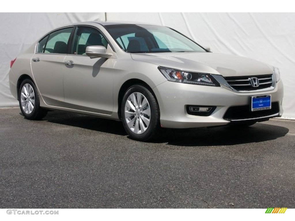 2014 Accord EX-L Sedan - Champagne Frost Pearl / Ivory photo #1