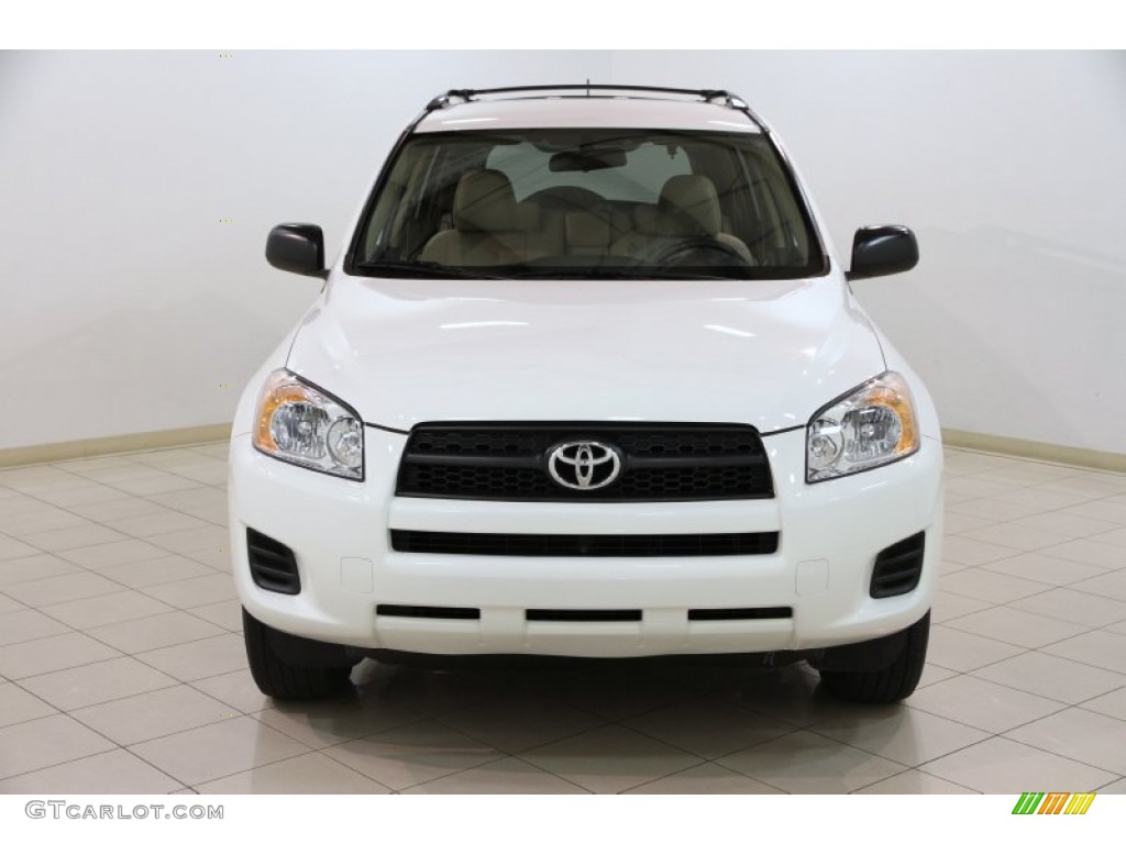 2011 RAV4 I4 4WD - Super White / Sand Beige photo #2