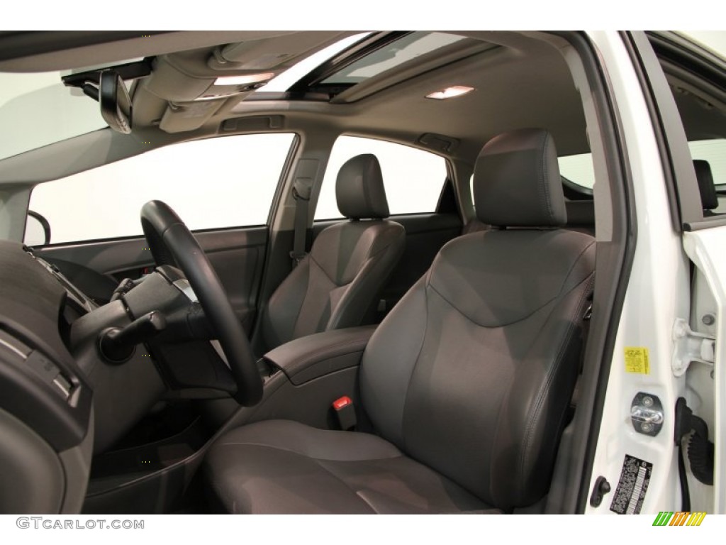 2010 Prius Hybrid IV - Blizzard White Pearl / Dark Gray photo #7