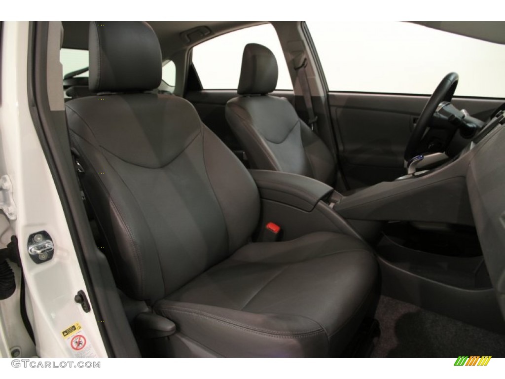 2010 Prius Hybrid IV - Blizzard White Pearl / Dark Gray photo #19