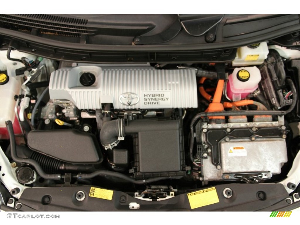 2010 Prius Hybrid IV - Blizzard White Pearl / Dark Gray photo #23