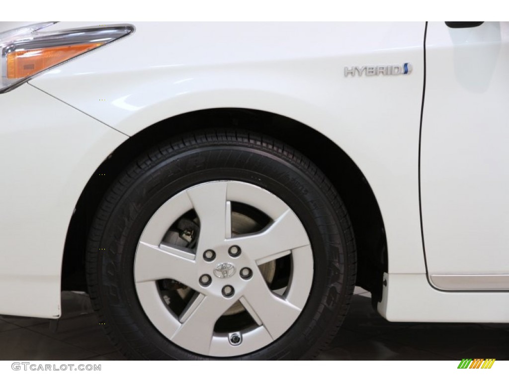 2010 Prius Hybrid IV - Blizzard White Pearl / Dark Gray photo #24