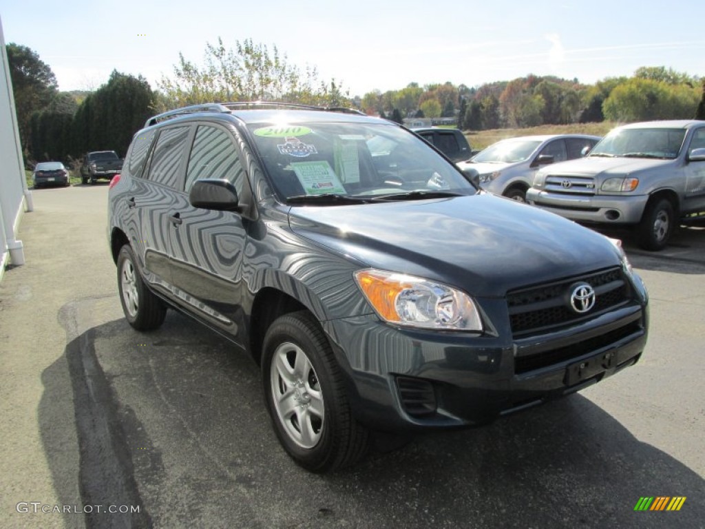 2010 RAV4 I4 4WD - Black Forest Pearl / Ash Gray photo #7