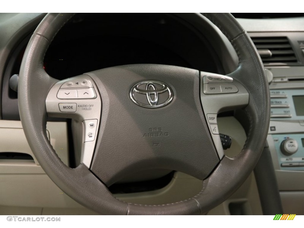2007 Toyota Camry XLE V6 Bisque Steering Wheel Photo #87337093