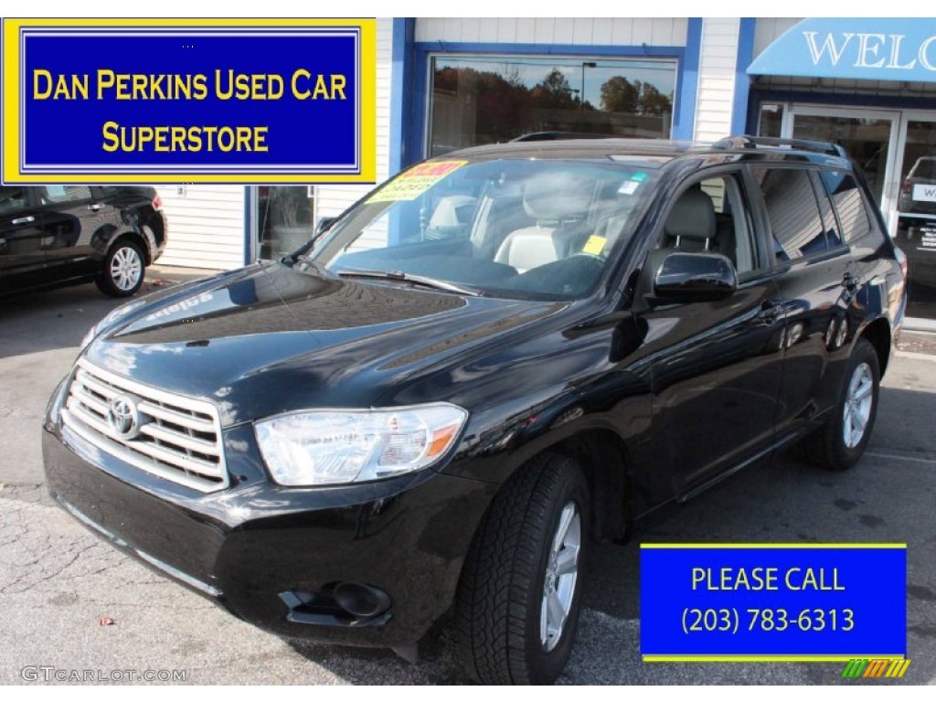 2009 Highlander V6 4WD - Black / Ash photo #1