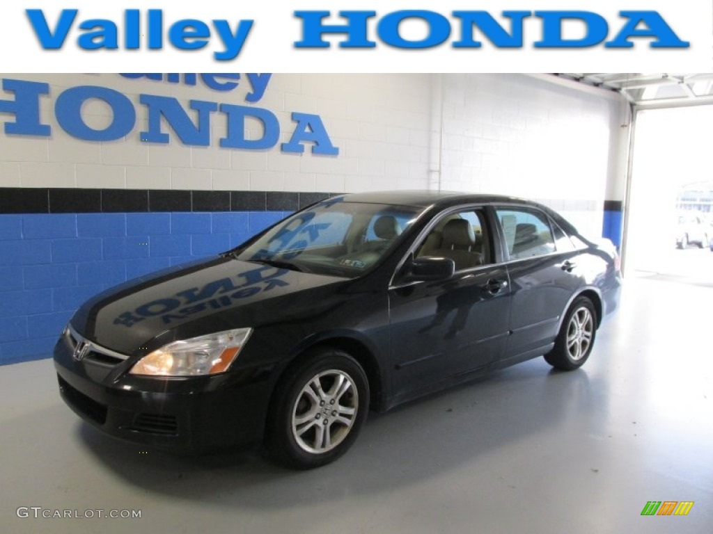 2006 Accord EX-L Sedan - Nighthawk Black Pearl / Ivory photo #1
