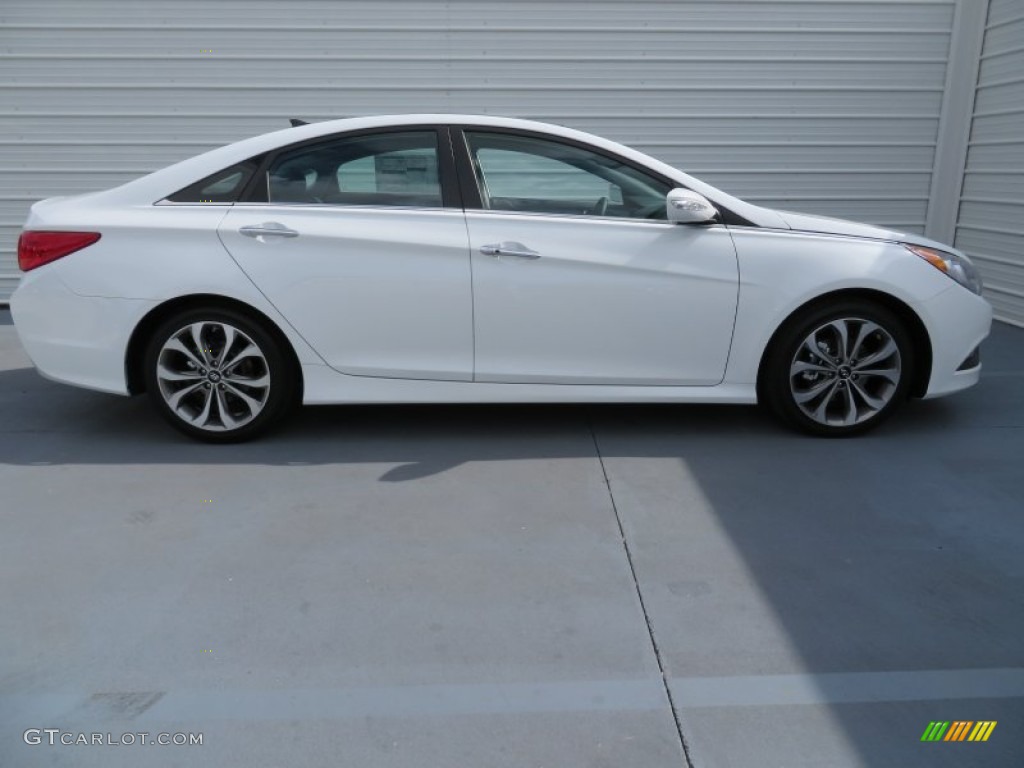 2014 Sonata Limited 2.0T - Pearl White / Black photo #3