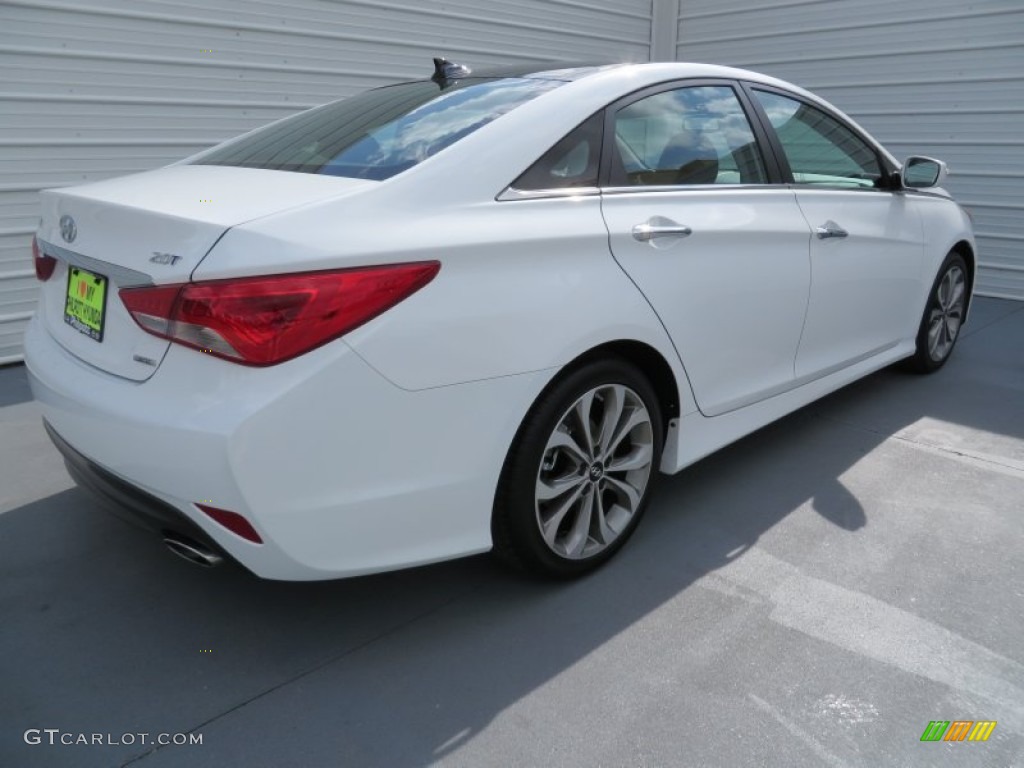 2014 Sonata Limited 2.0T - Pearl White / Black photo #4