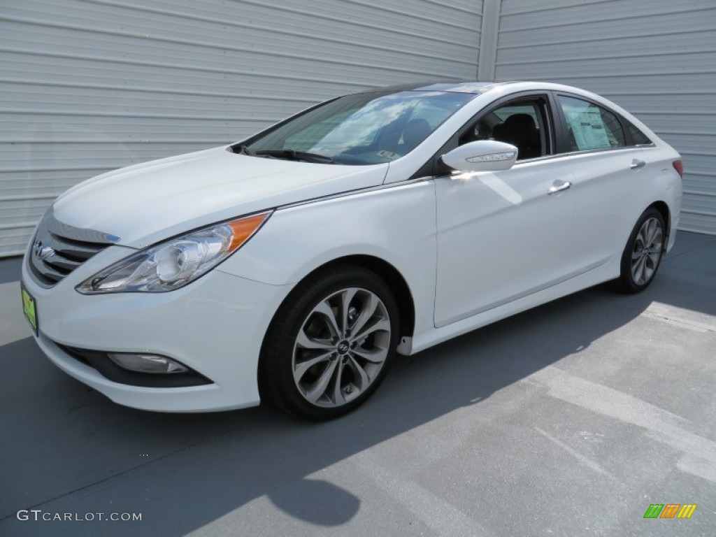 2014 Sonata Limited 2.0T - Pearl White / Black photo #7