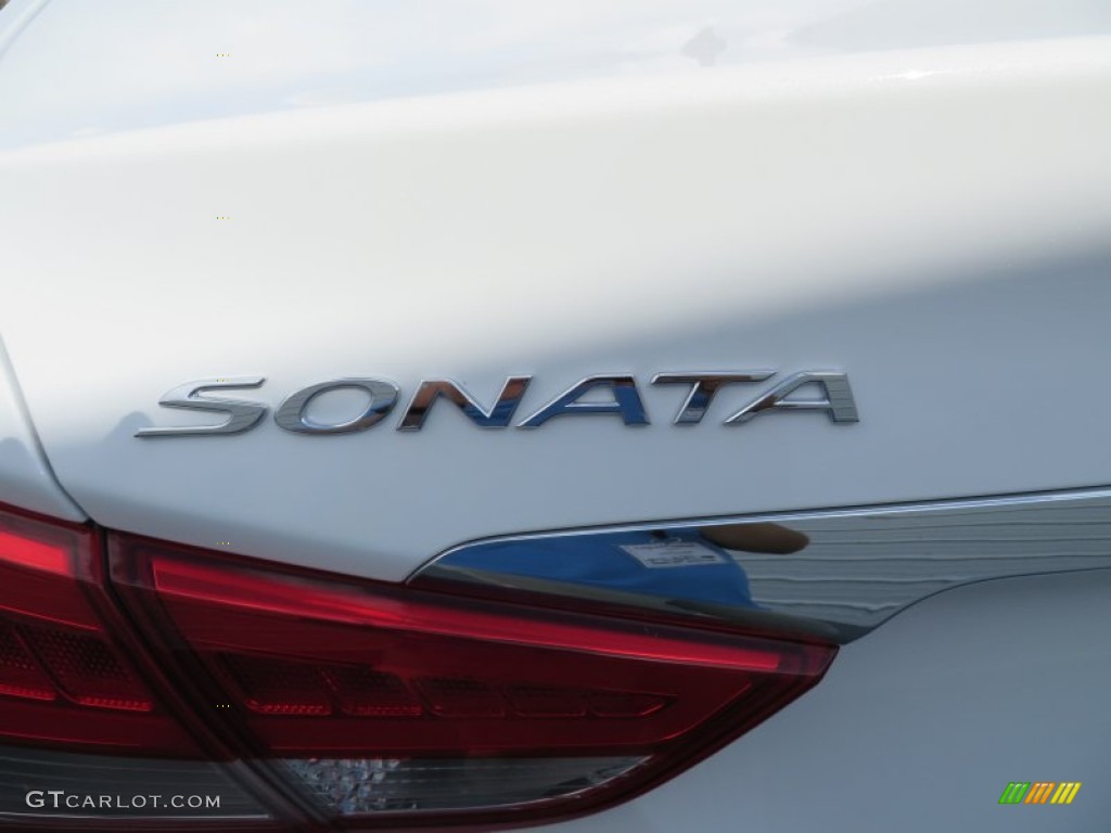 2014 Sonata Limited 2.0T - Pearl White / Black photo #14